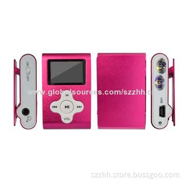 Flash Clip MP3 Players with 1.1-inch OLED Display with USB Disk, 3.5mm Jack